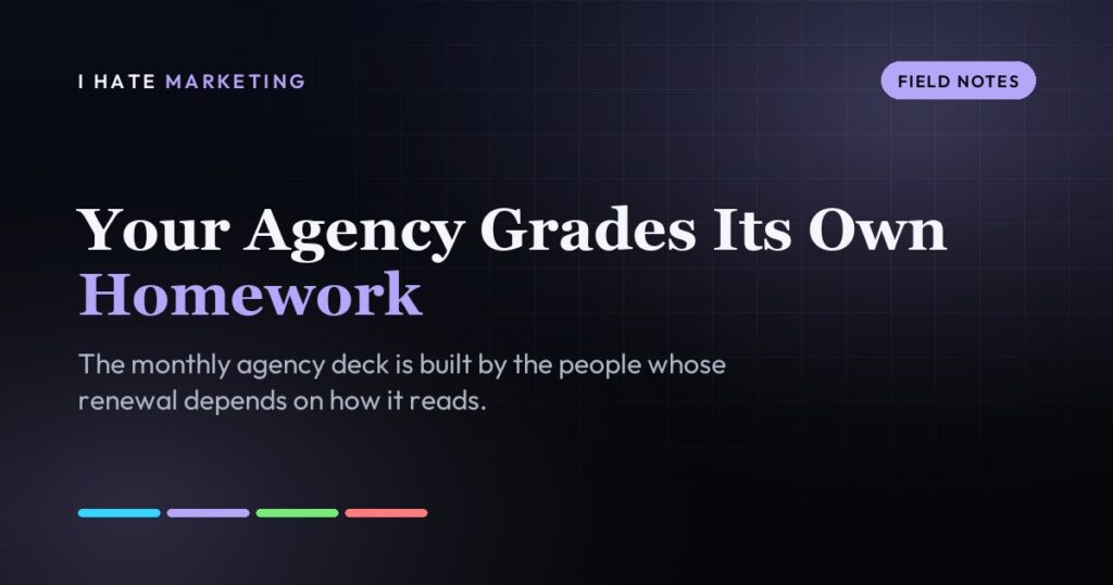Your Agency Grades Its Own Homework
