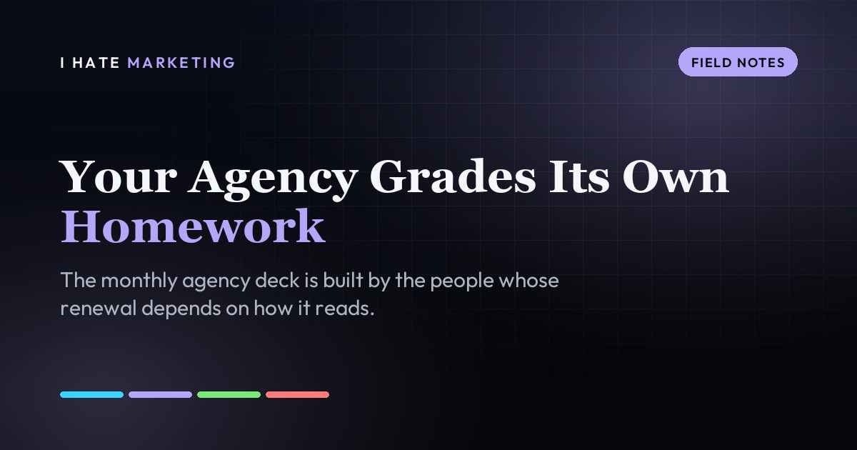 Your Agency Grades Its Own Homework